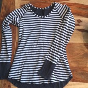 Lululemon reversible thicker striped long sleeve